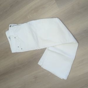 gap white boot cut jeans